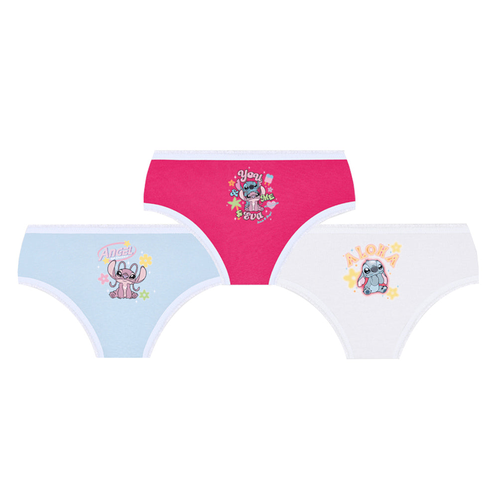Kit 3 Calcinhas Infantil Kids Angel e Stitch - Lupo