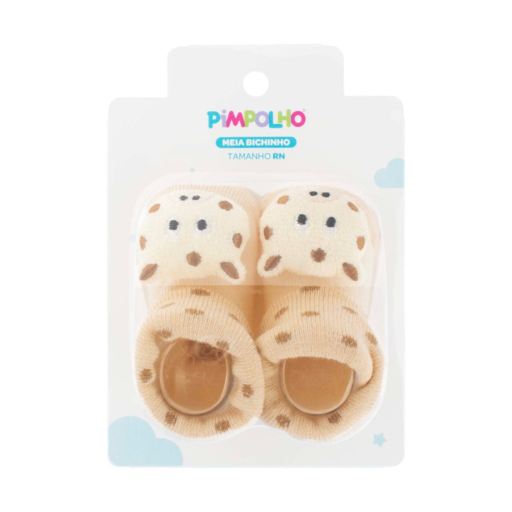 Meia Bichinho Bebê Unissex RN Girafa - Pimpolho