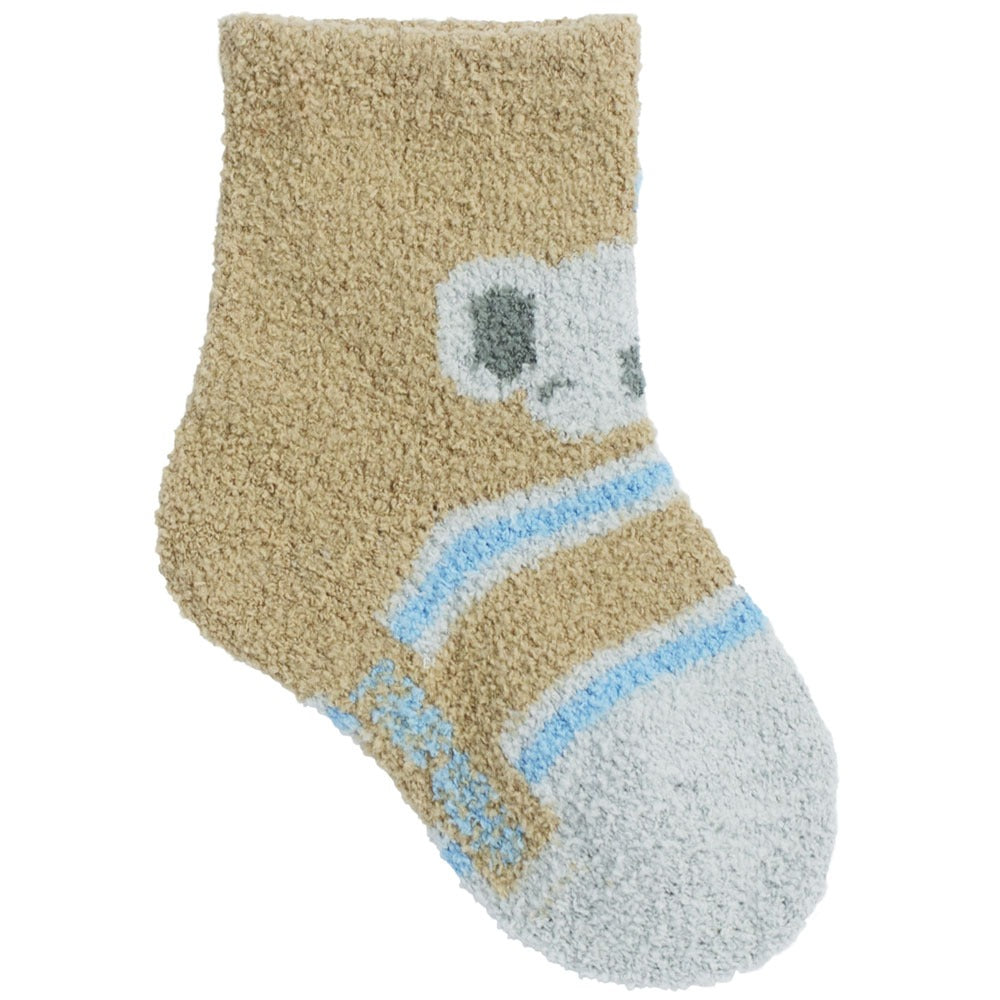 Meia Felpuda Bebê Menino 16-20 Coala - Pimpolho