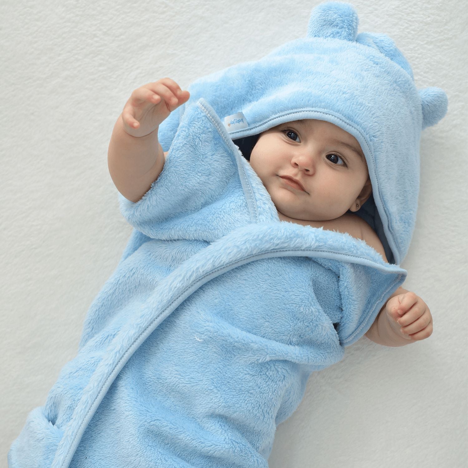 Toalha de Banho Bebê Super Seca 70cmx90cm C/ Capuz - Baby Joy