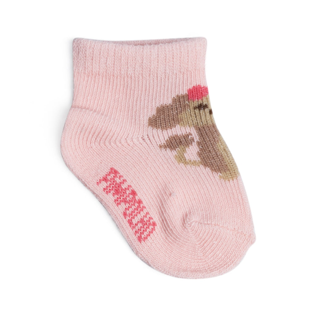 Kit 3 Pares Meia Cano Médio Bebê Menina Zero Cachorro - Pimpolho