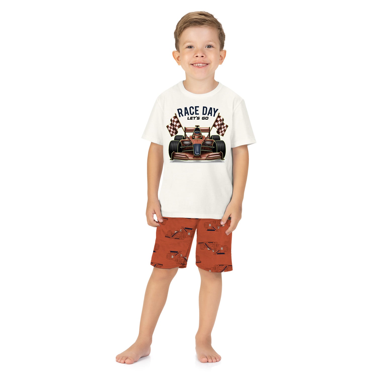 Pijama Infantil Menino Brilha no Escuro Race - Kyly