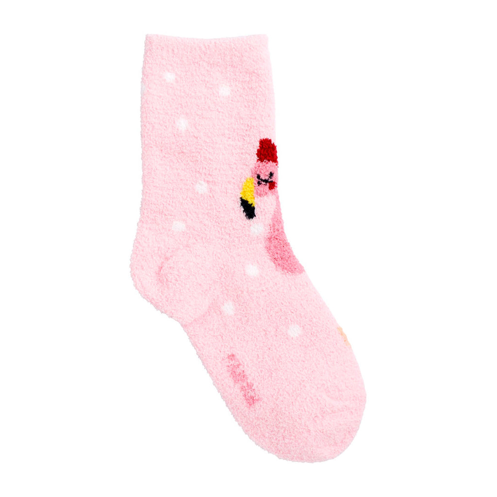 Meia Felpuda Infantil Menina 31-34 Flamingo - Pimpolho