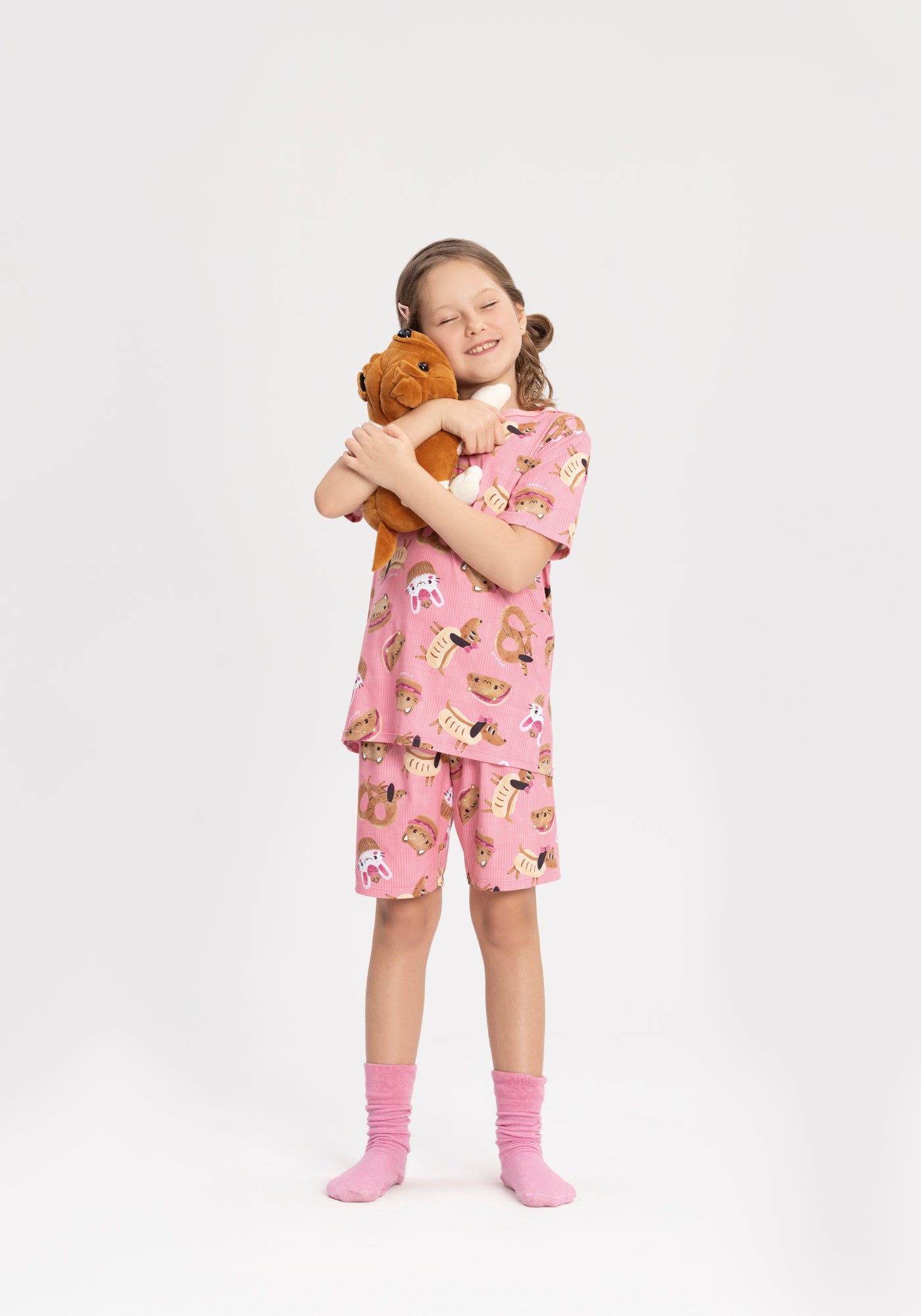 Pijama Infantil Menina Malha Modeli Fofuras - Alakazoo