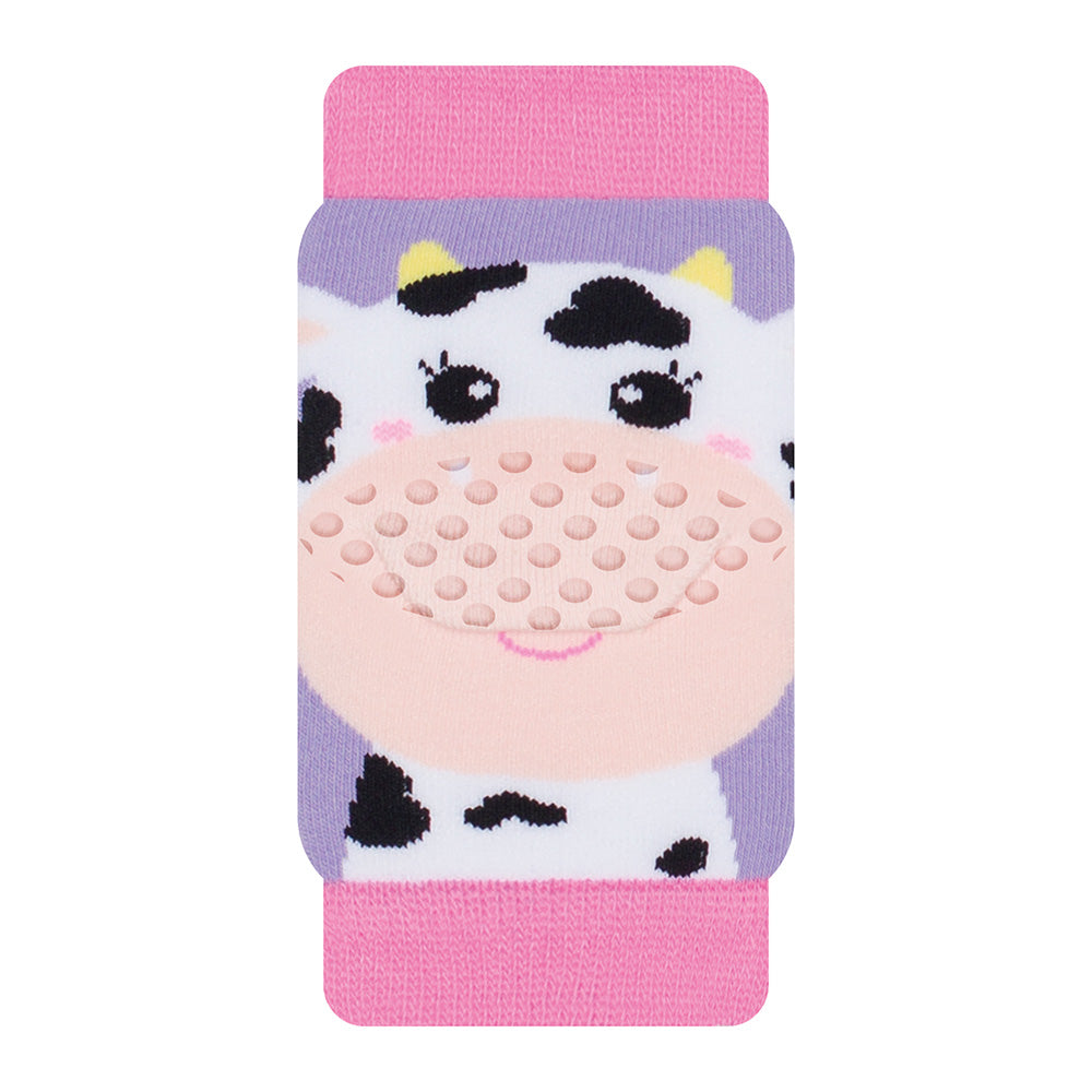 Joelheira Bebê Menina Antiderrapante Vaquinha - Selene