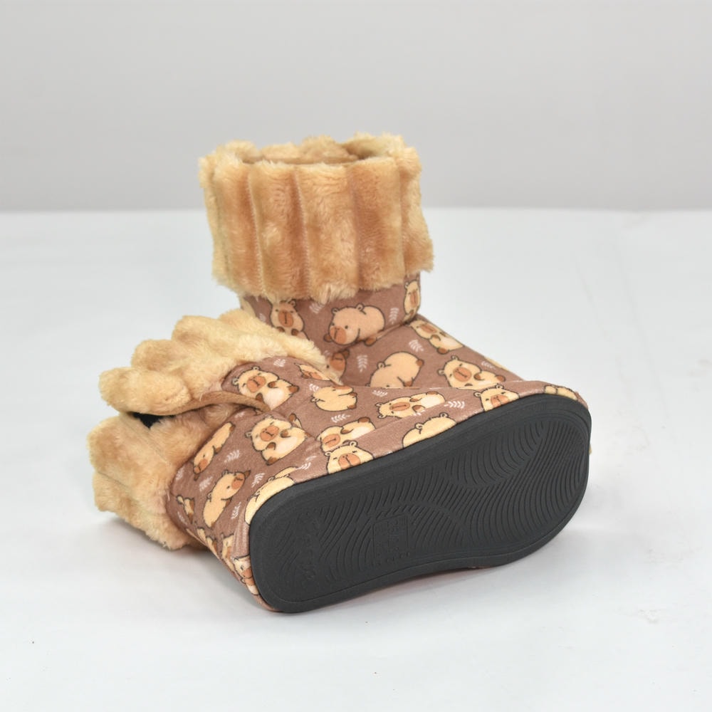 Pantufa Botinha Infantil Capivara Sola Emborrachada - Ferpa