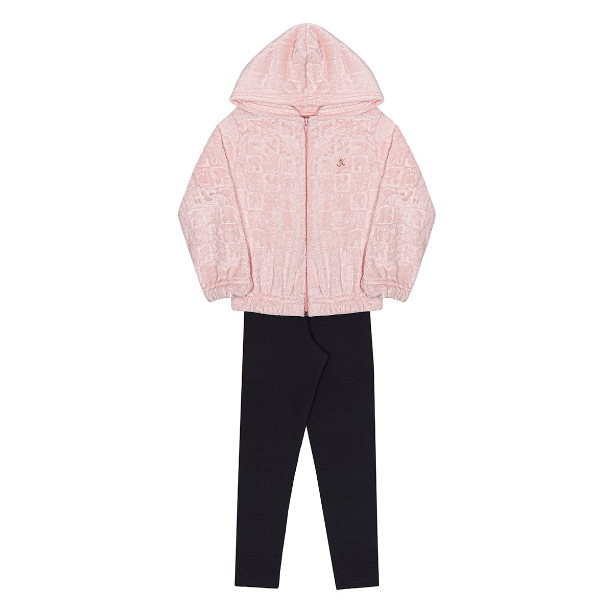 Conjunto Infantil Menina Pelo Fleece e Molecotton - Kiko e Kika