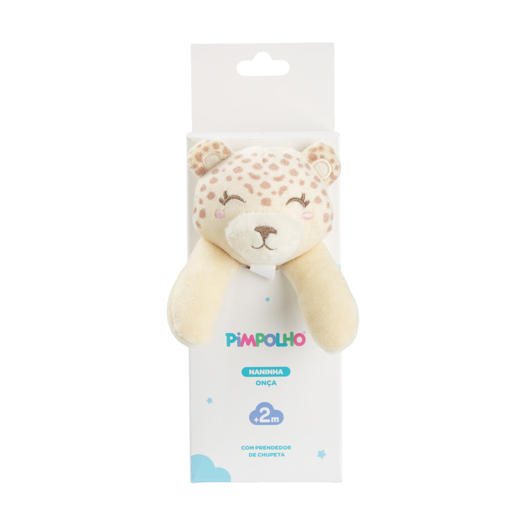 Naninha Bebê Menina Soft Bege Onça - Pimpolho