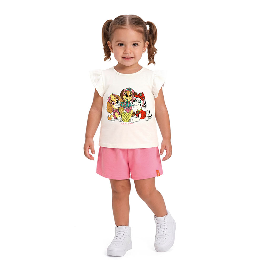Blusa Box Infantil Menina Patrulha Canina Off - Malwee Kids
