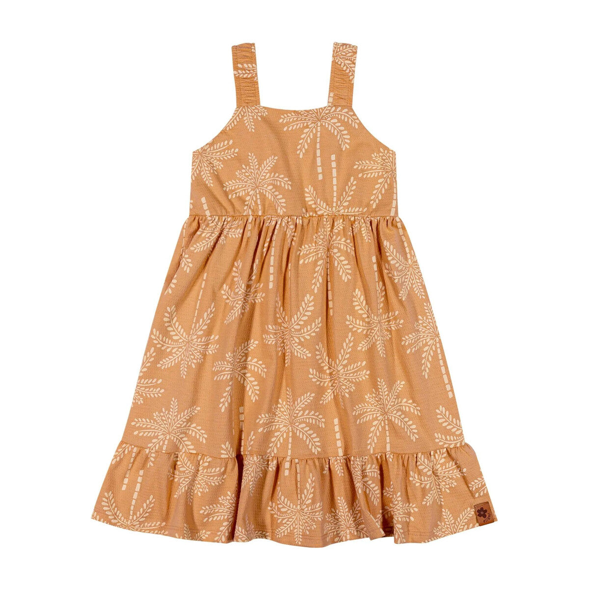 Vestido Infantil Verão Texturizado Tropical - Elian