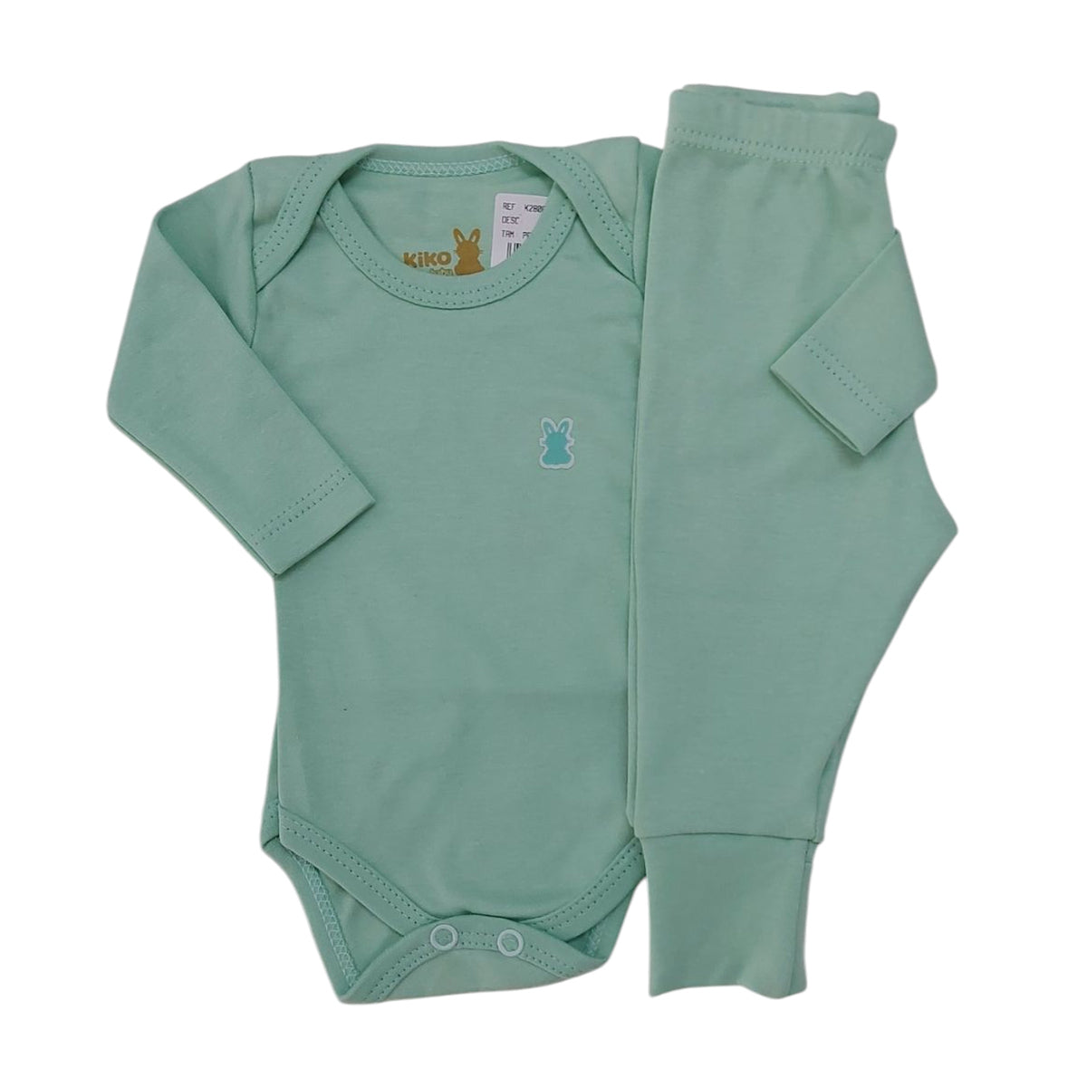 Conjunto Bebê Prematuro Body e Calça em Suedine - Kiko Baby