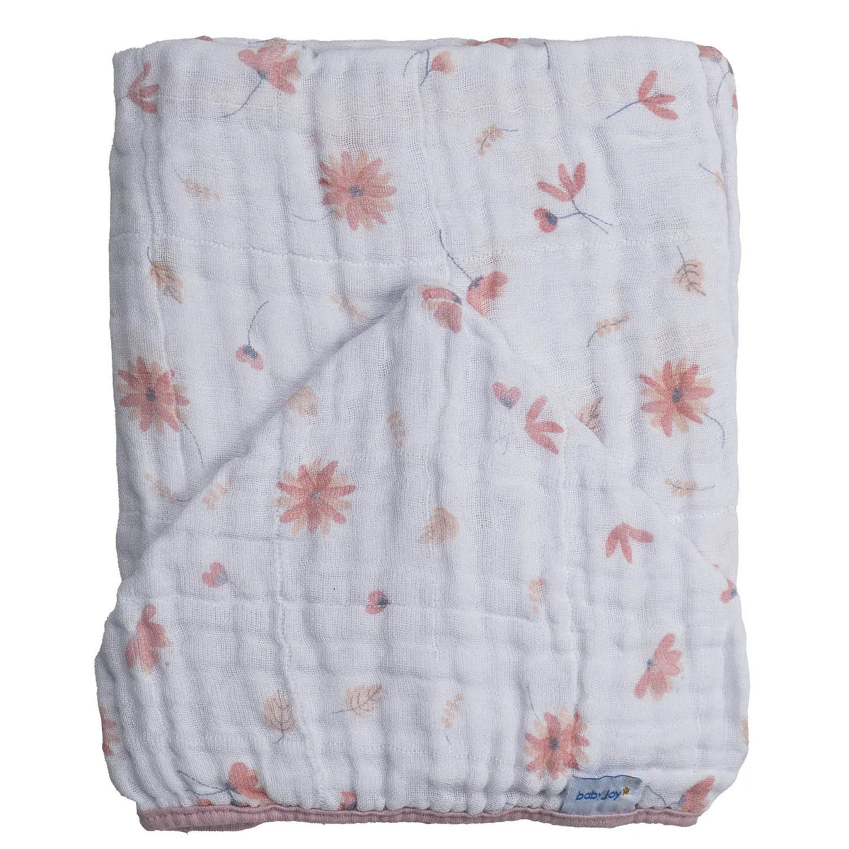 Toalhão de Banho Soft Infantil 1,10 m x 80 cm Foral - Baby Joy
