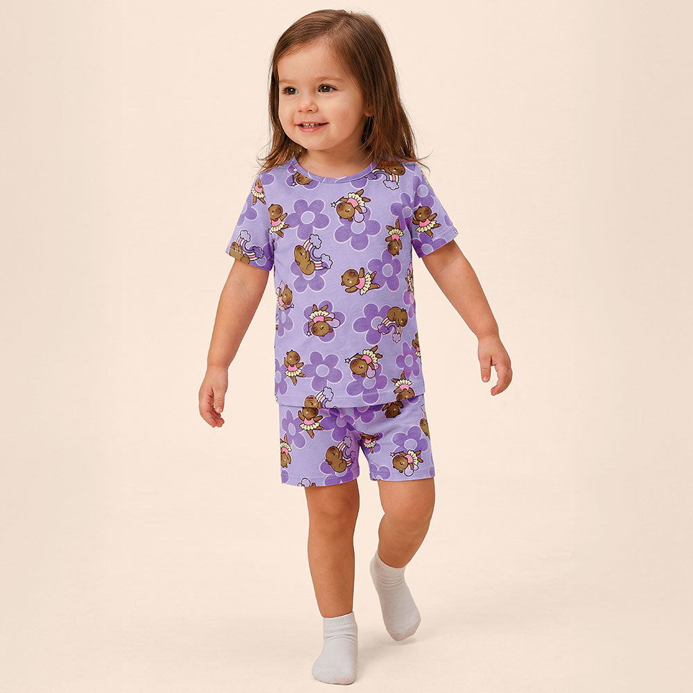 Pijama Infantil Menina Capivaras Brilha No Escuro - Malwee Kids