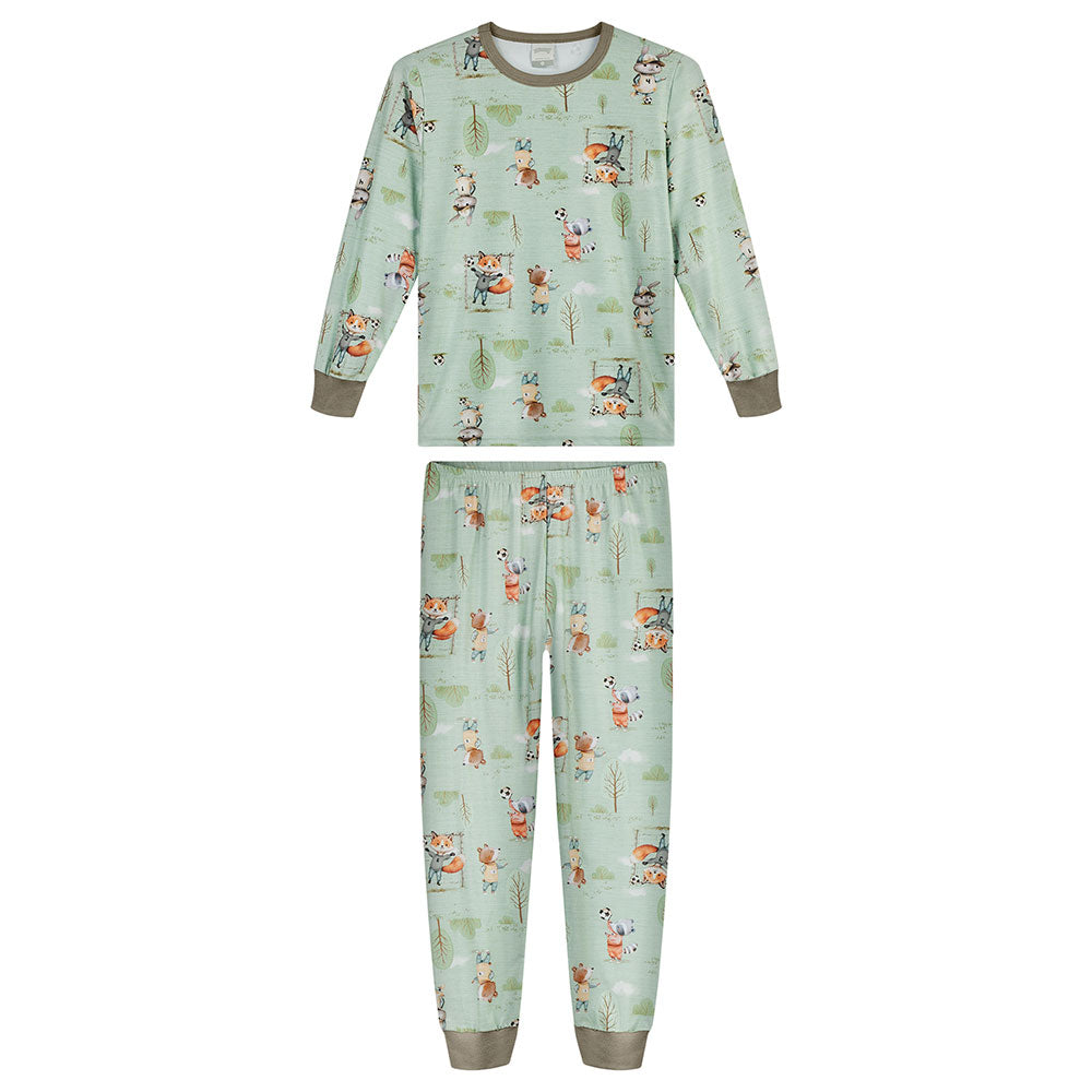 Pijama Infantil Menino Malha Modelli Futebol - Alakazoo