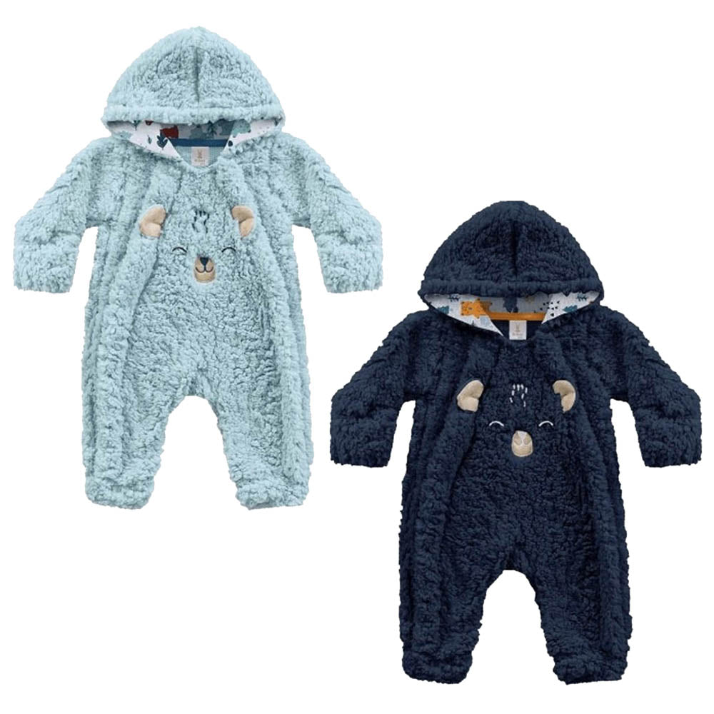 Macacão Bebê Menino Inverno Em Pelo Sintético - Kiko Baby