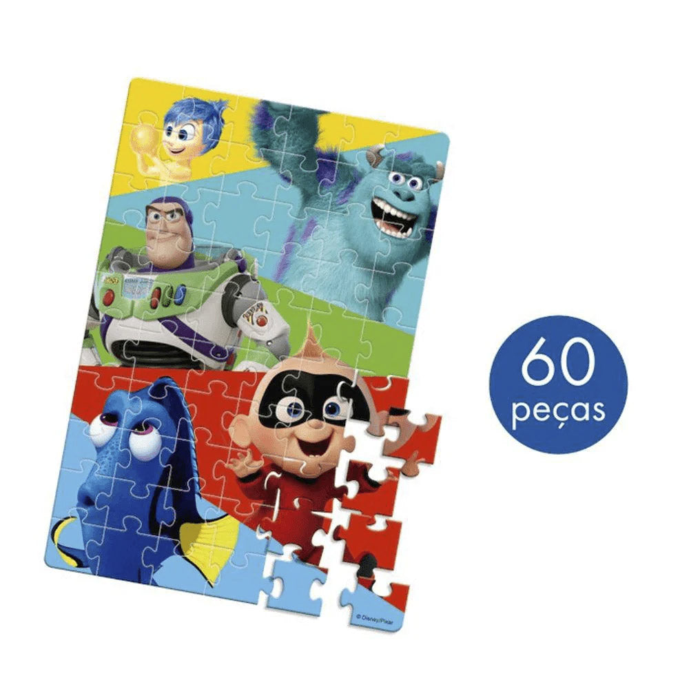 Quebra-Cabeça Disney Pixar 60 Peças - Toyster