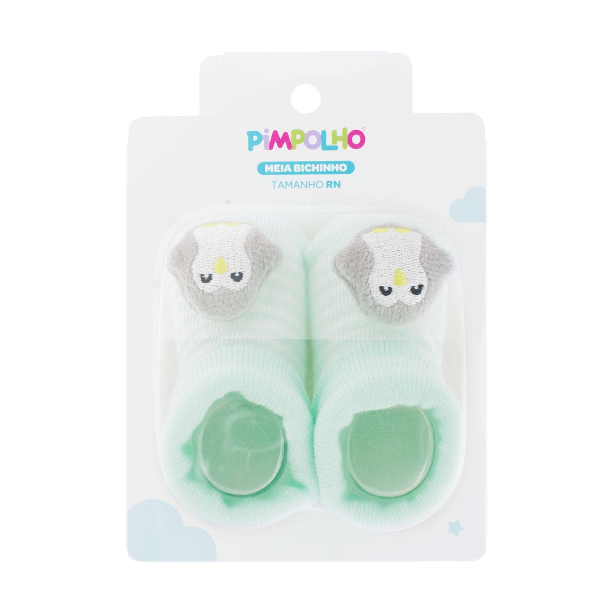 Meia Bichinho Bebê Unissex RN Pinguim - Pimpolho