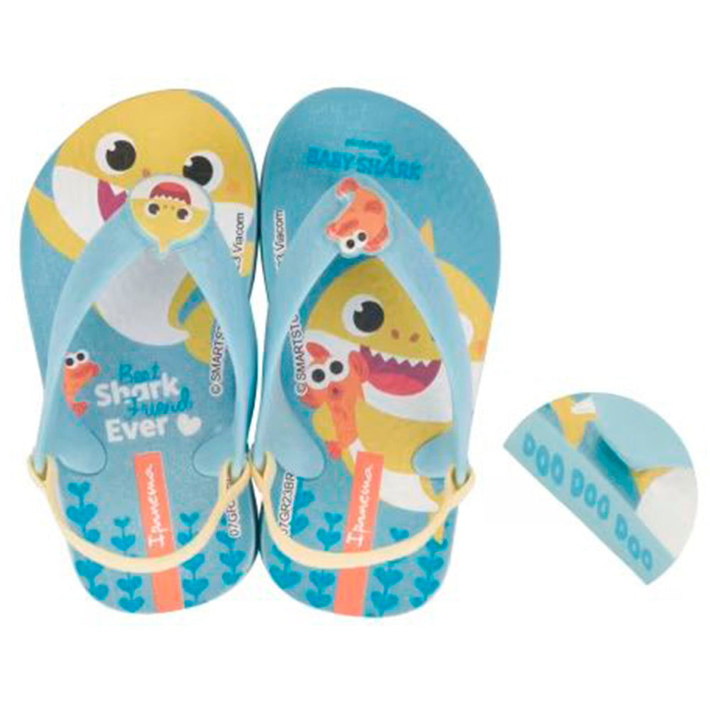 Chinelo de Dedo Menino Baby Shark Friends Azul - Ipanema