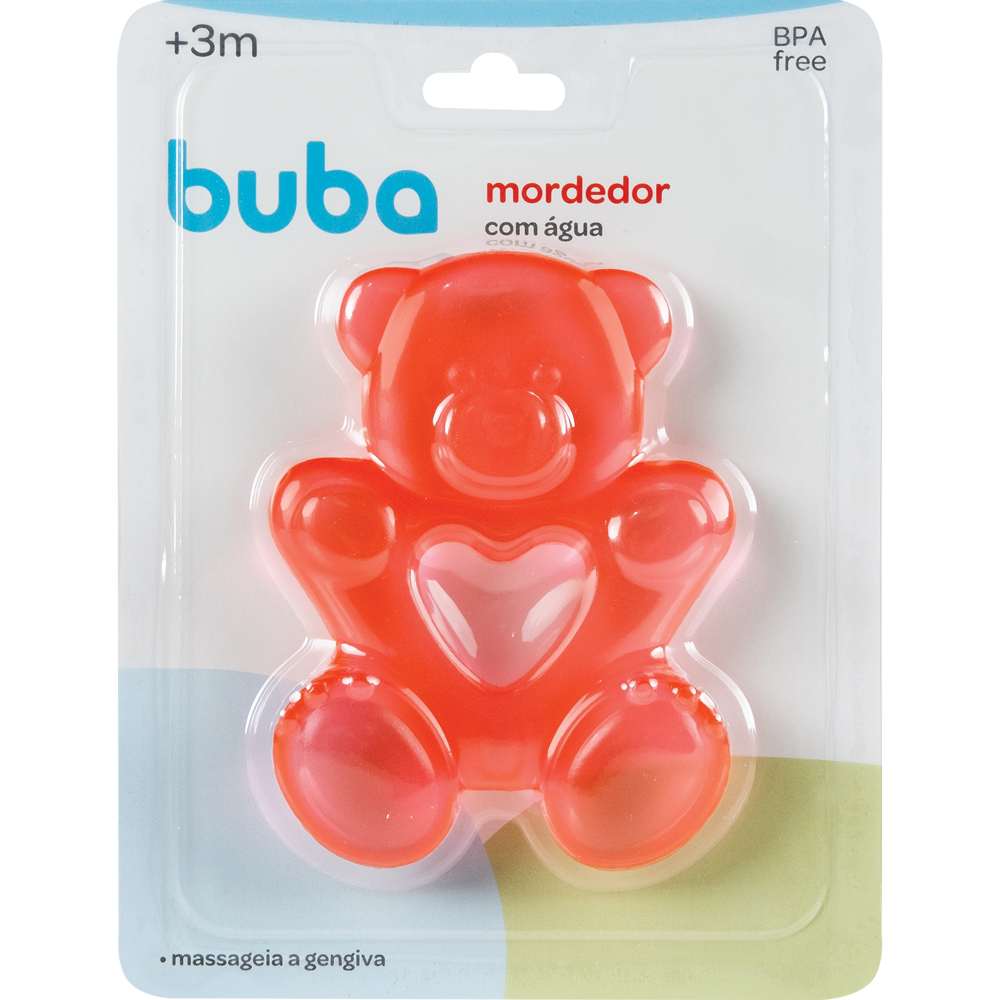 Mordedor Bebê Com Água Ursinho - Buba