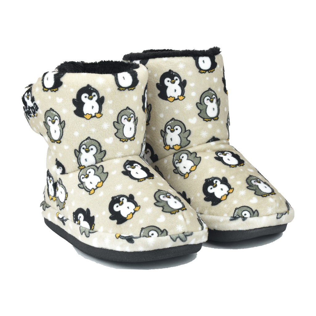 Pantufa Botinha Bebê Pinguim Sola Emborrachada - Ferpa