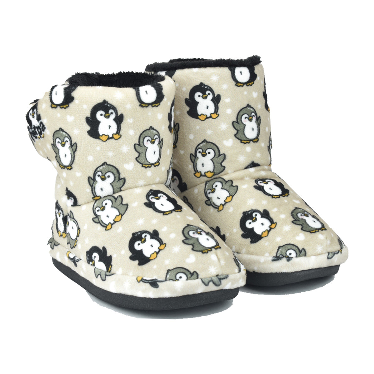 Pantufa Botinha Bebê Pinguim Sola Emborrachada - Ferpa