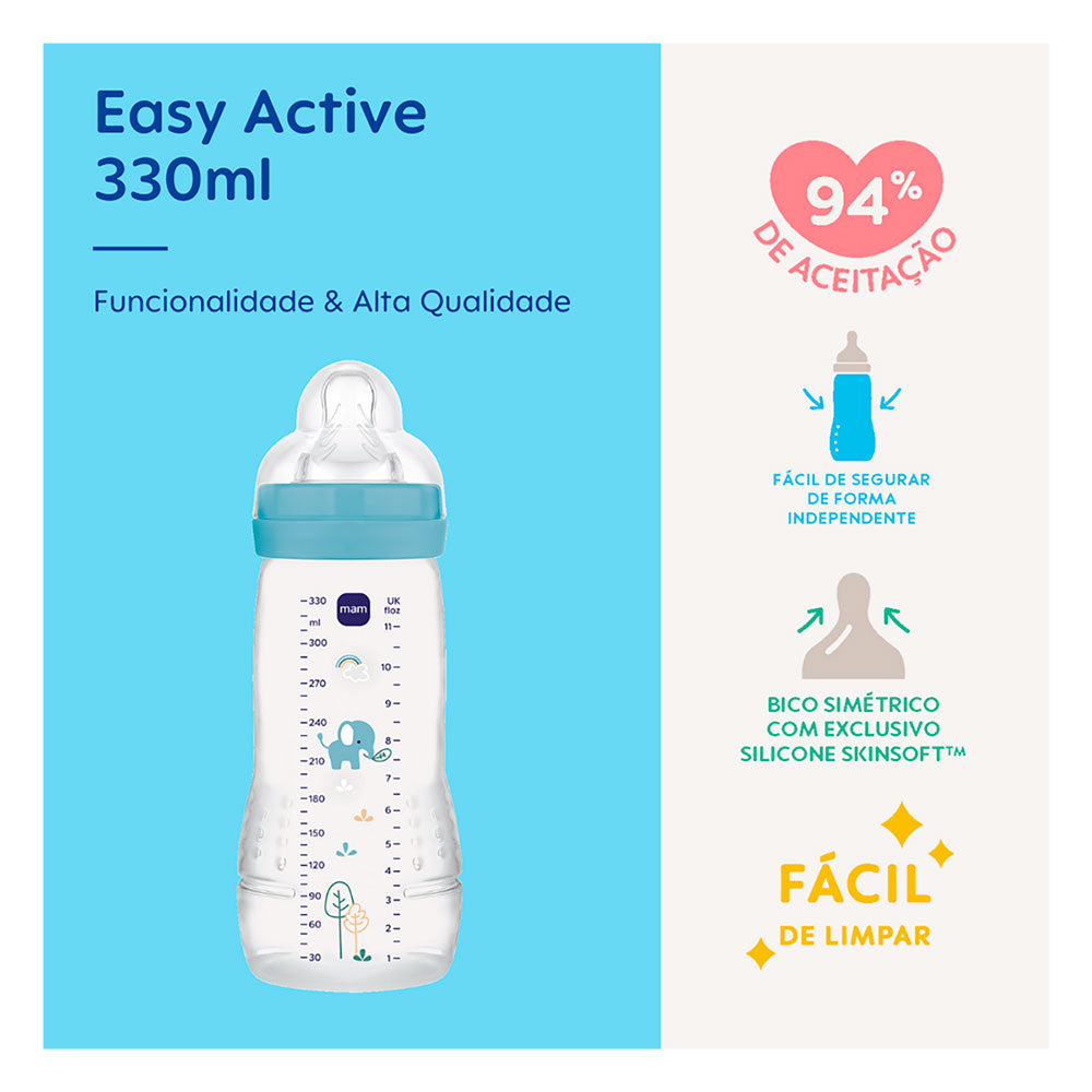Mamadeira Easy Active 330ml (4+ Meses) - MAM