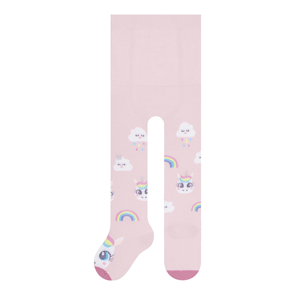 Meia-Calça Fio 80 Bebê Menina em Algodão Unicórnio - Selene