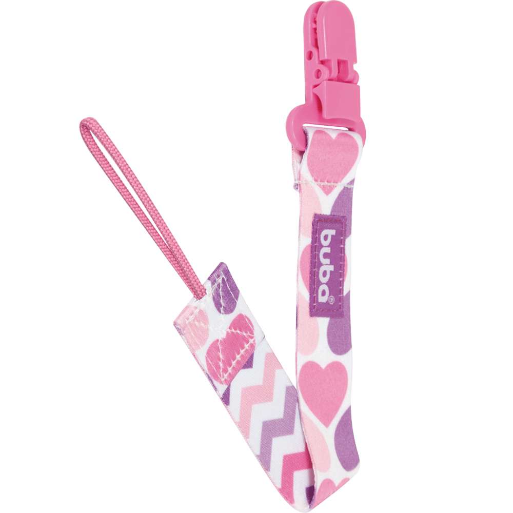 Prendedor de Chupeta Corações - Buba