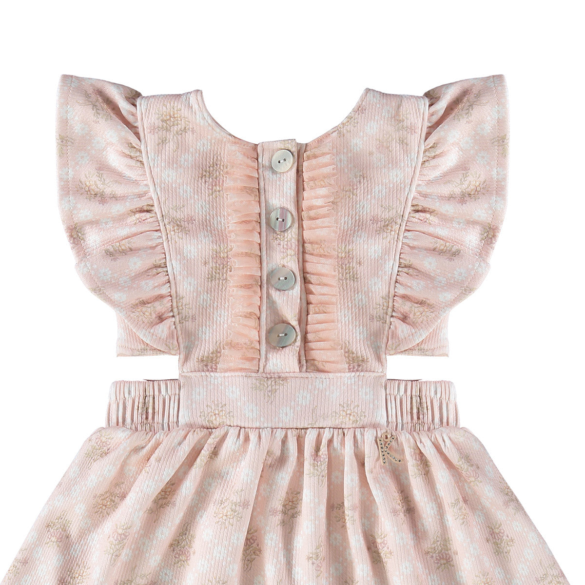 Vestido Infantil em Jacquard Estampado - Kiki Xodó