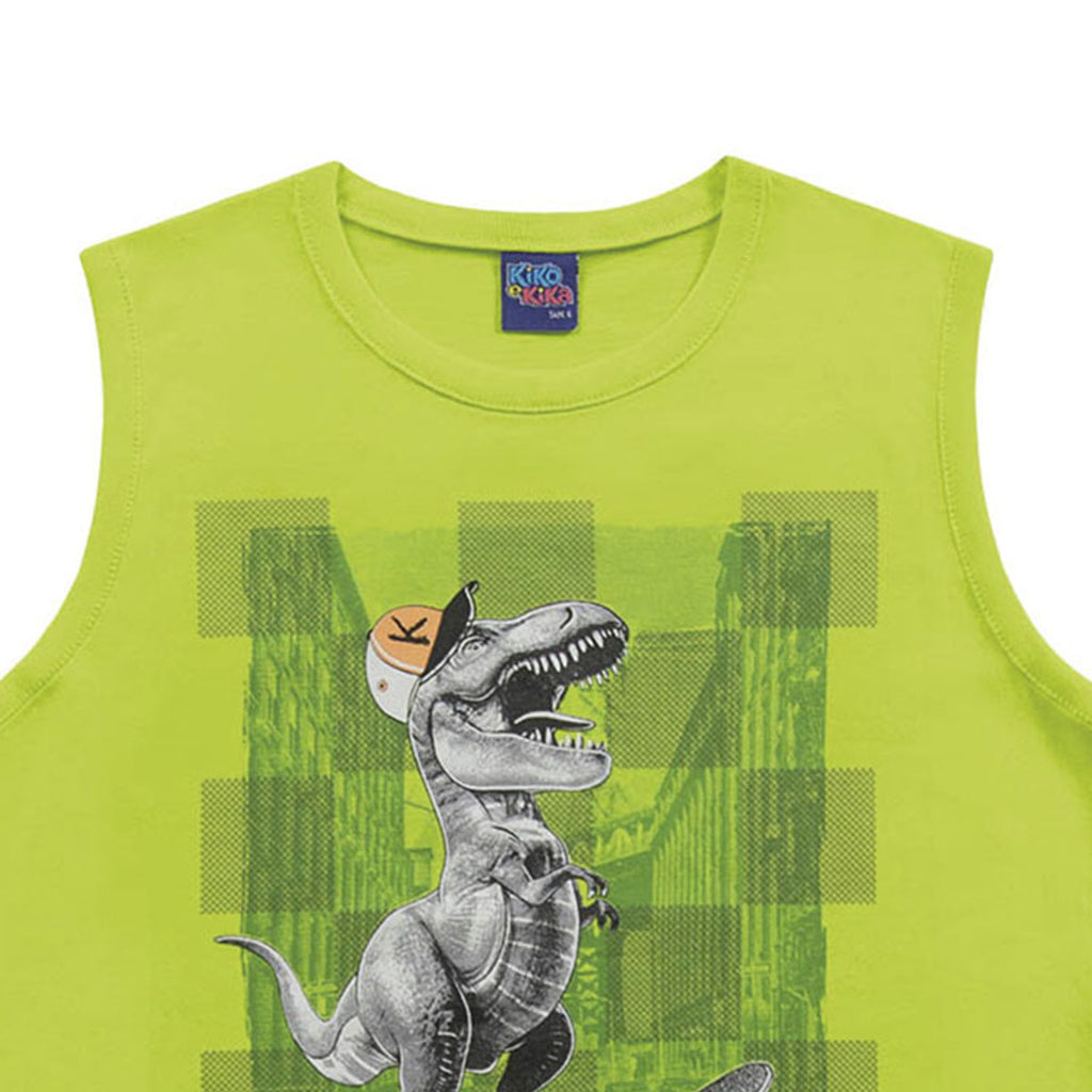 Regata Infantil Menino Dino Skate - Kiko e Kika