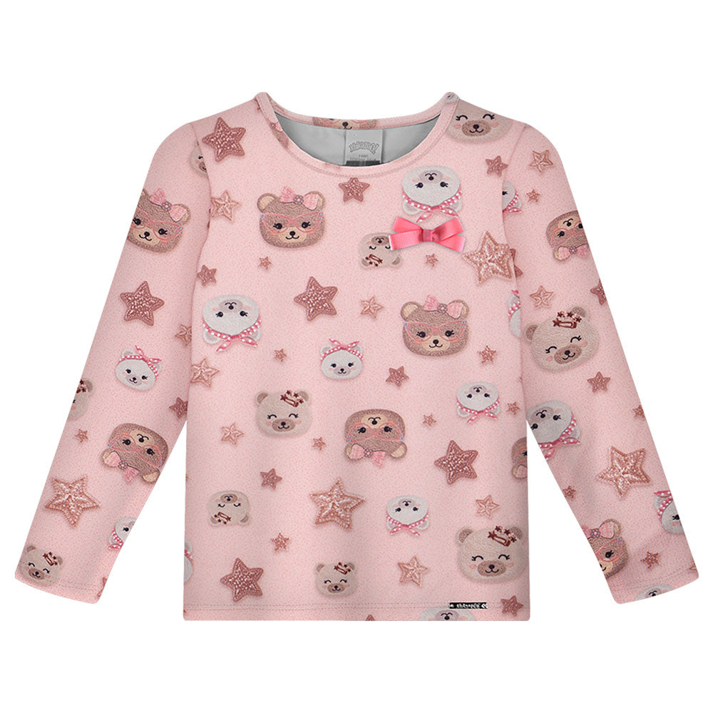 Blusa Infantil Menina Modelli Fashion Ursinhos - Alakazoo