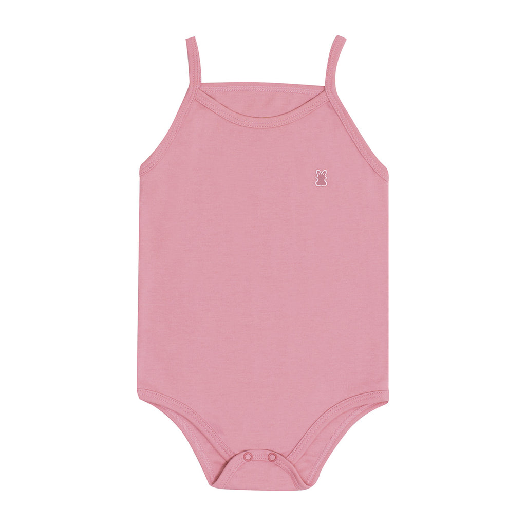 Body Regata Alcinha Bebê Menina Liso em Suedine - Kiko Baby
