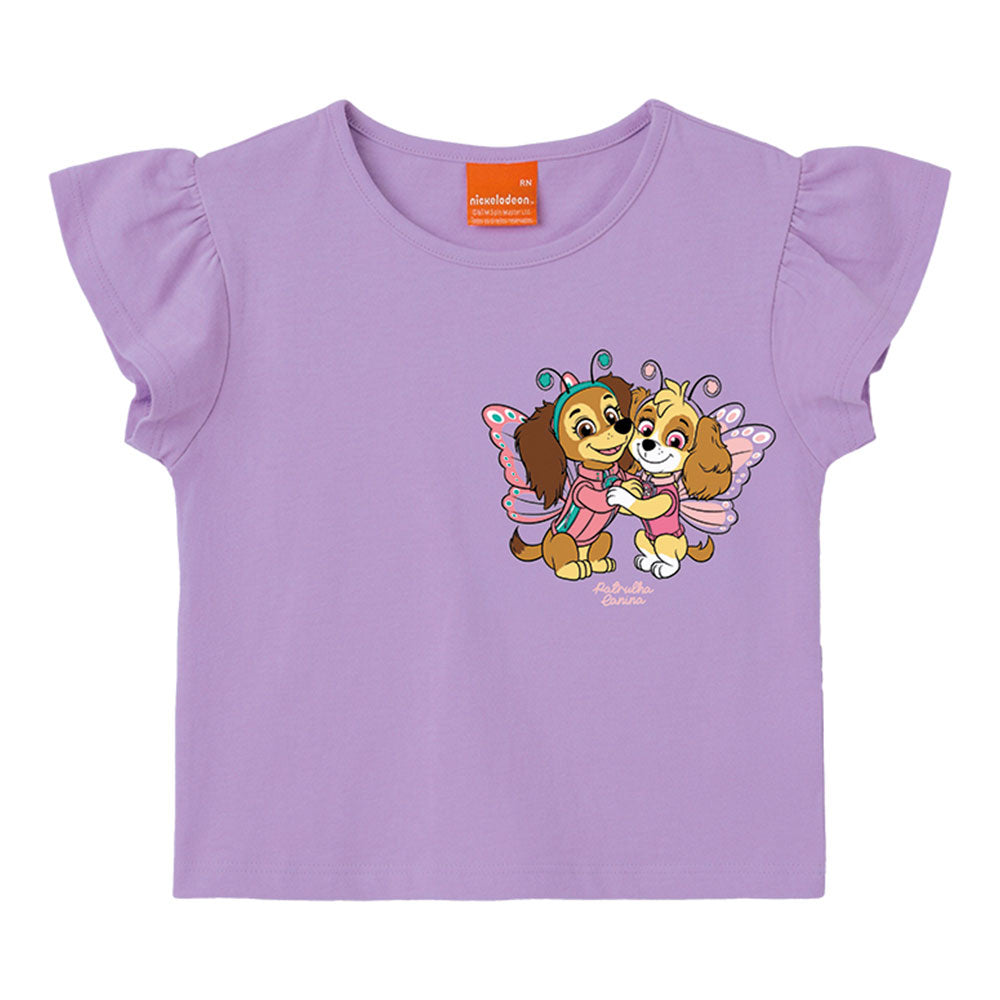 Blusa Box Infantil Menina Patrulha Canina Lilás - Malwee Kids
