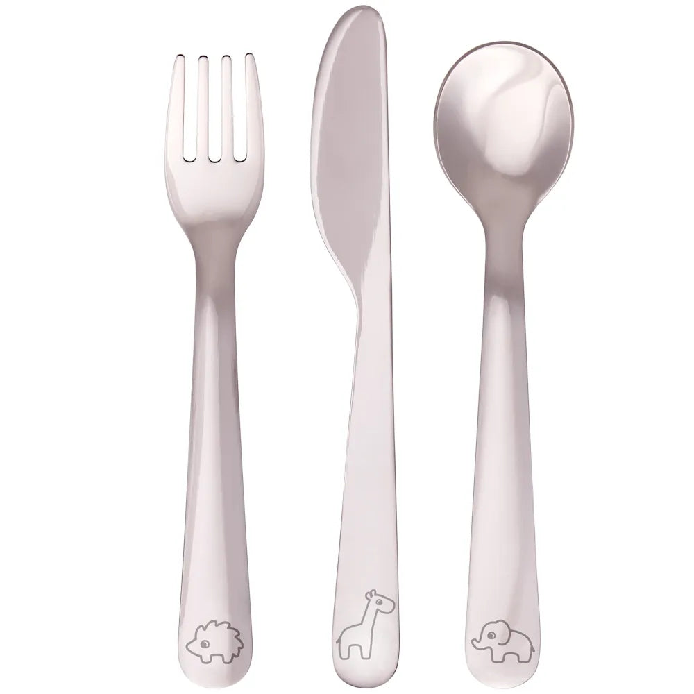 Kit Talheres Cloudy Infantil 3 Peças Inox - Buba