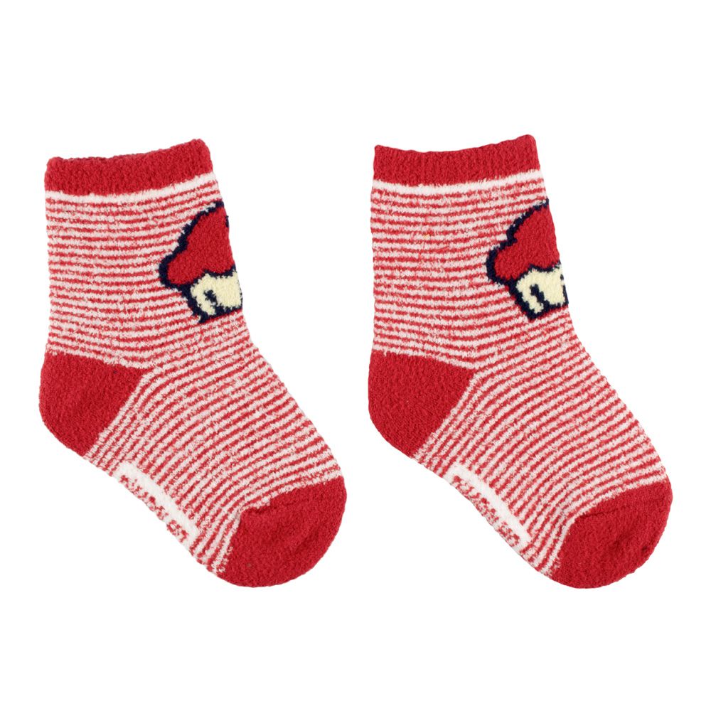 Meia Felpuda Bebê Menina 21-25 Cupcake - Pimpolho