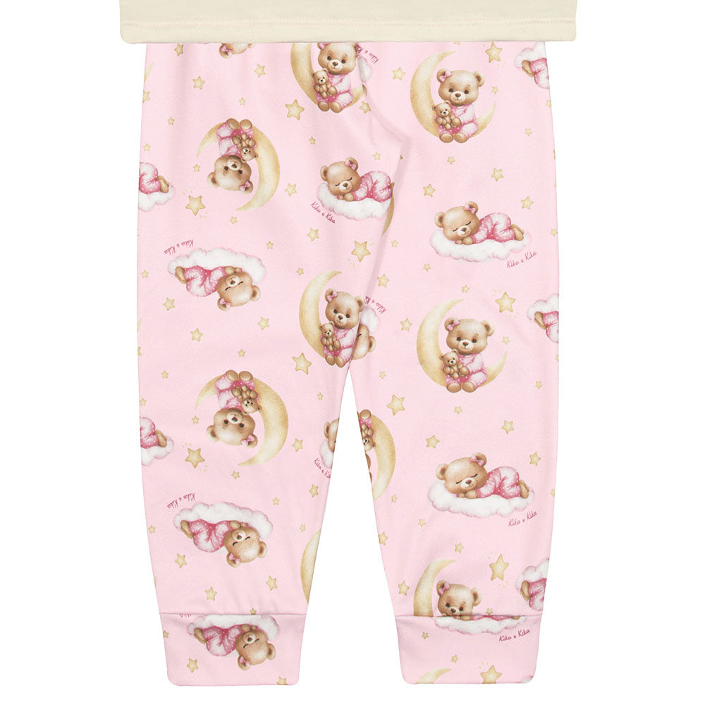 Pijama Bebê Menina Malha Térmica Ursinha - Kiko e Kika