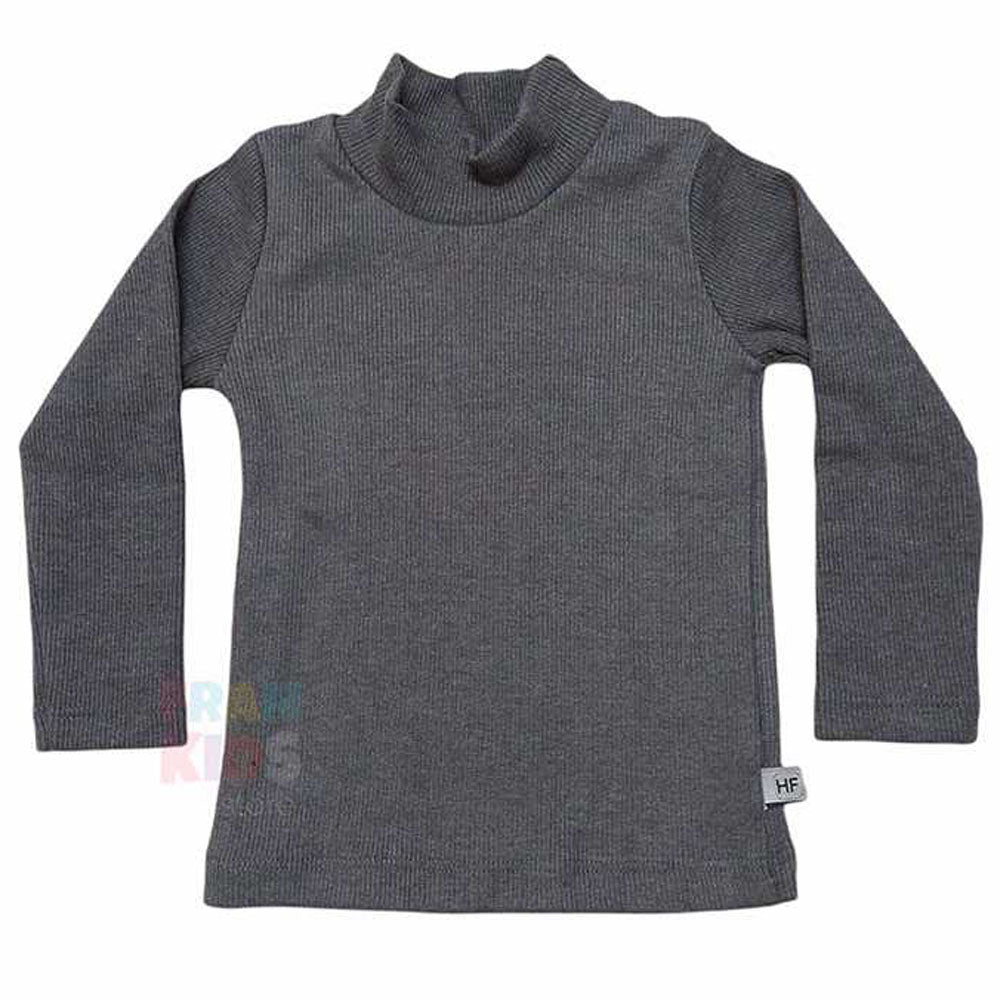 Blusa Básica Infantil Gola Alta em Ribana - Have Fun