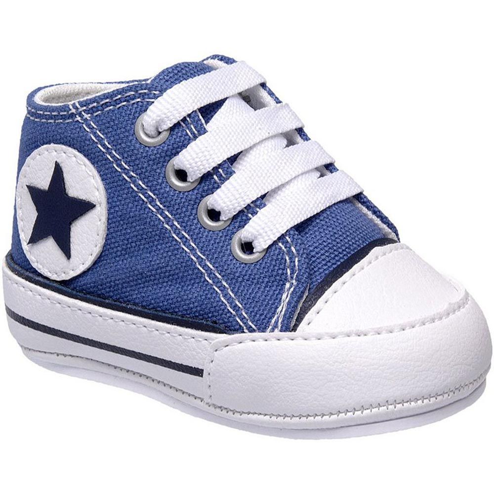 Tênis Estilo All Star Azul Royal Cano Alto - Fran Kids