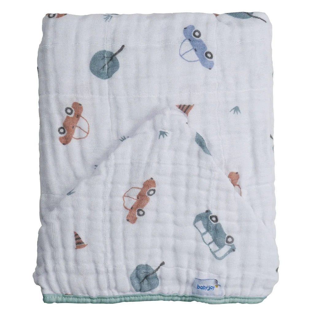 Toalha Soft Camada Dupla 80cmX80cm Carrinhos - Baby Joy