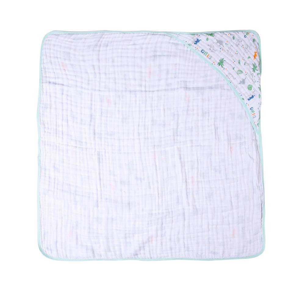 Toalha de Banho Soft Especial C/ Capuz 80CM X 80CM Dinossauro - Karinho