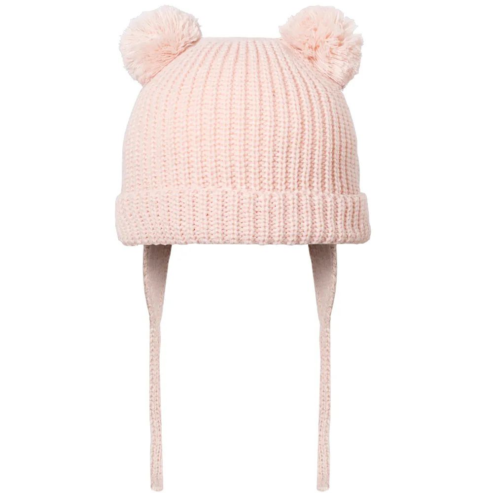 Touca Acrílica Com Pompons e Tapa Orelha - Everly
