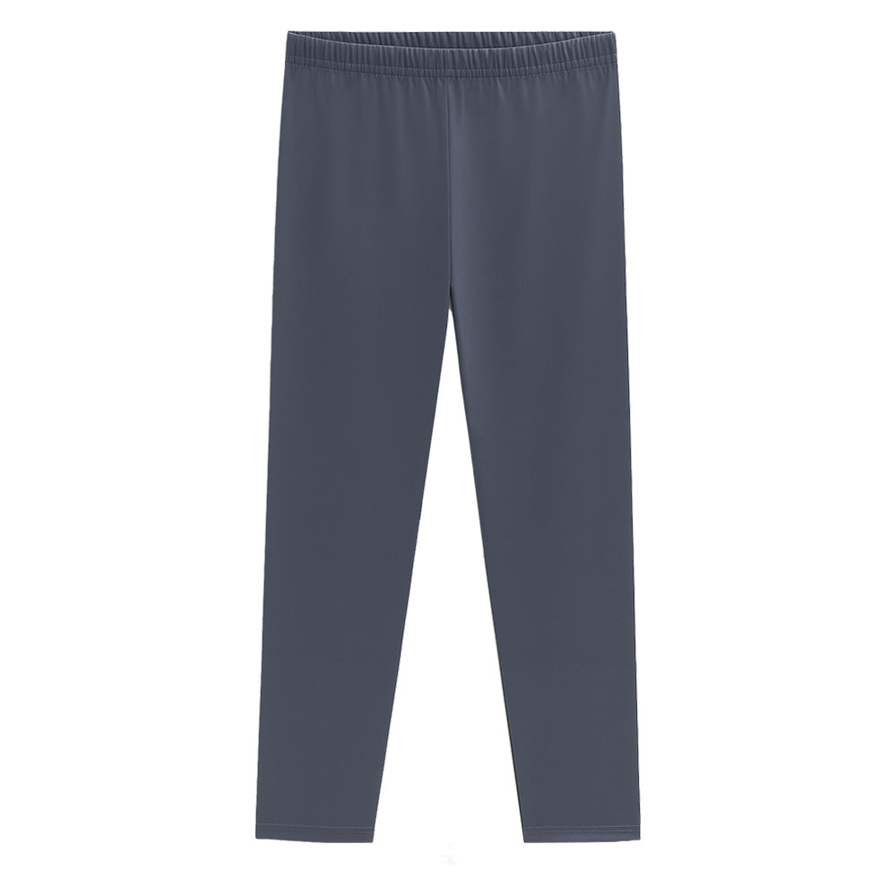 Calça Legging Infantil Básica em Cotton Cinza - Kyly