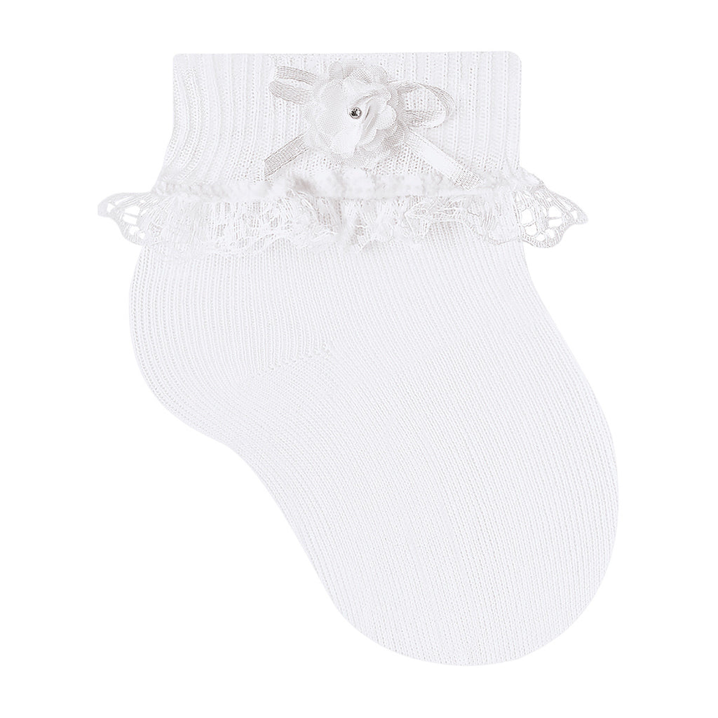 Meia Cano Médio Infantil Festa Sortida Com Aplique - Selene