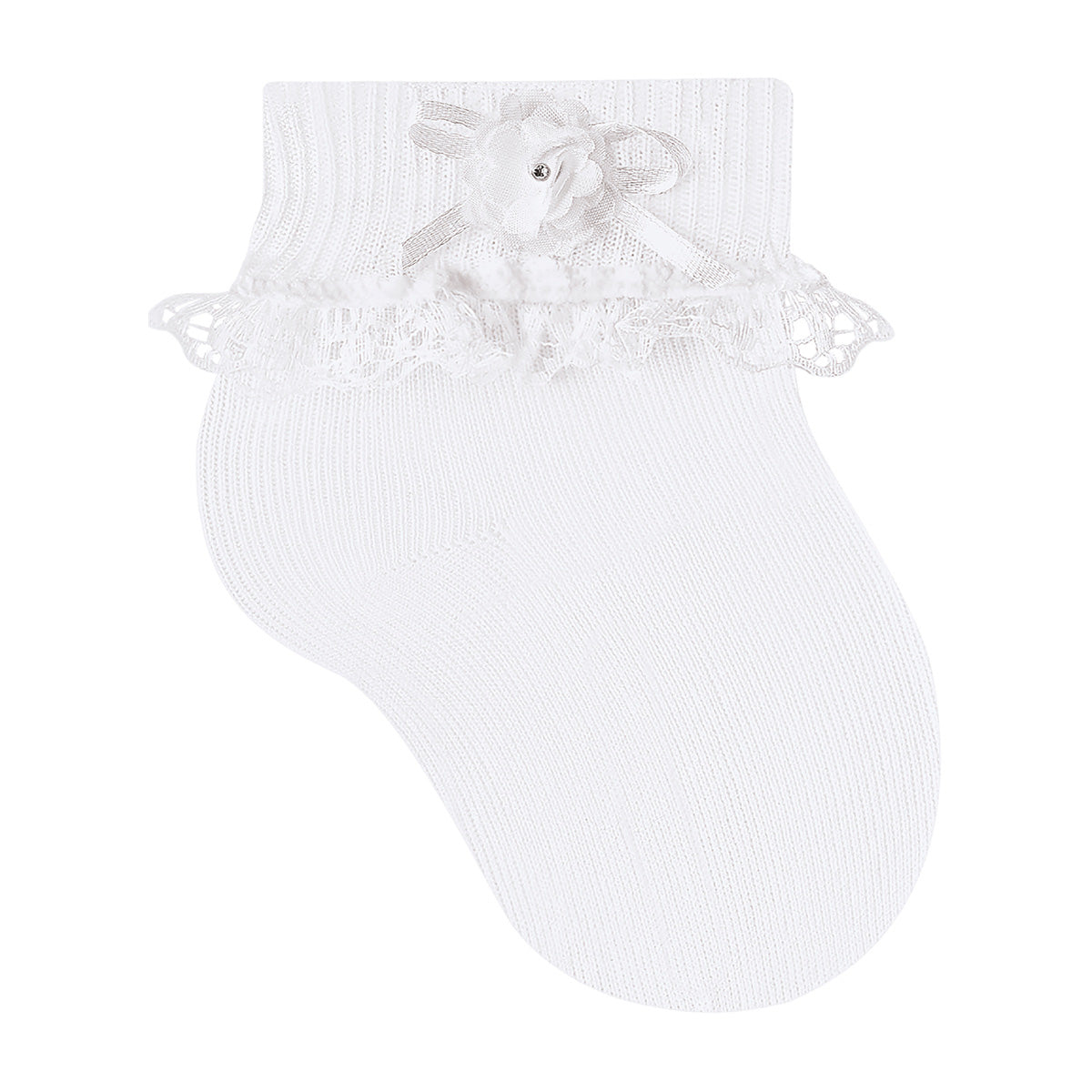 Meia Cano Médio Infantil Festa Sortida Com Aplique - Selene