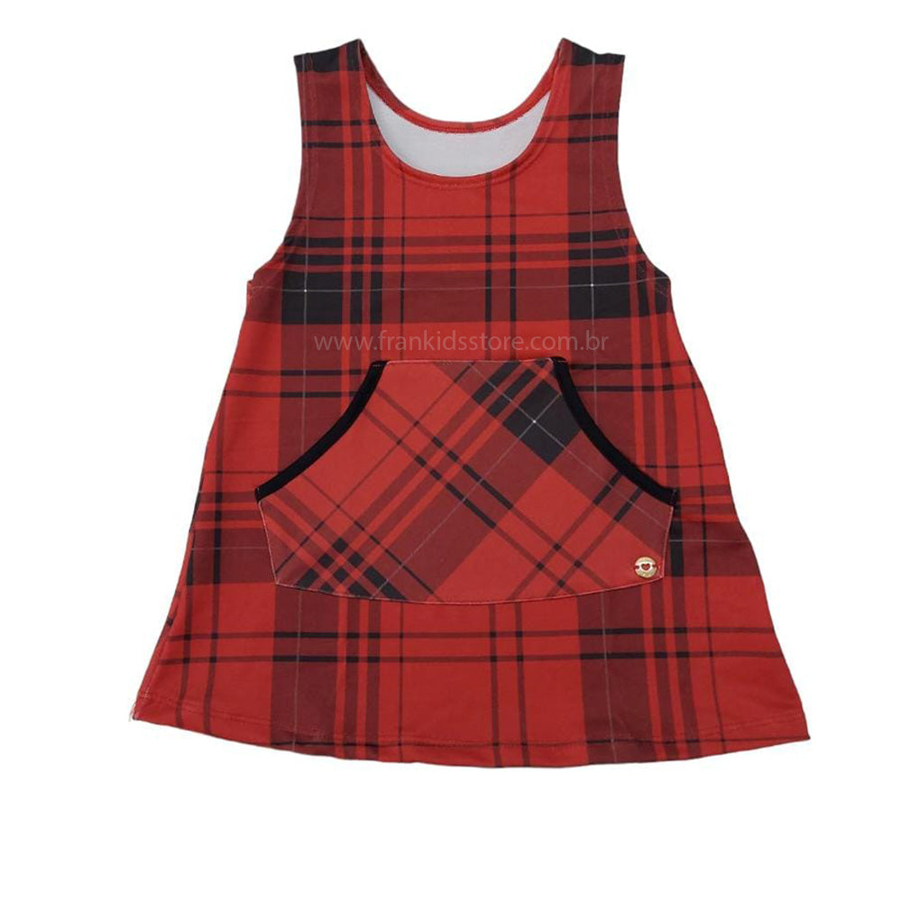 Conjunto Bebê Salopete Xadrez Molecotton e Blusa Térmica - Have Fun