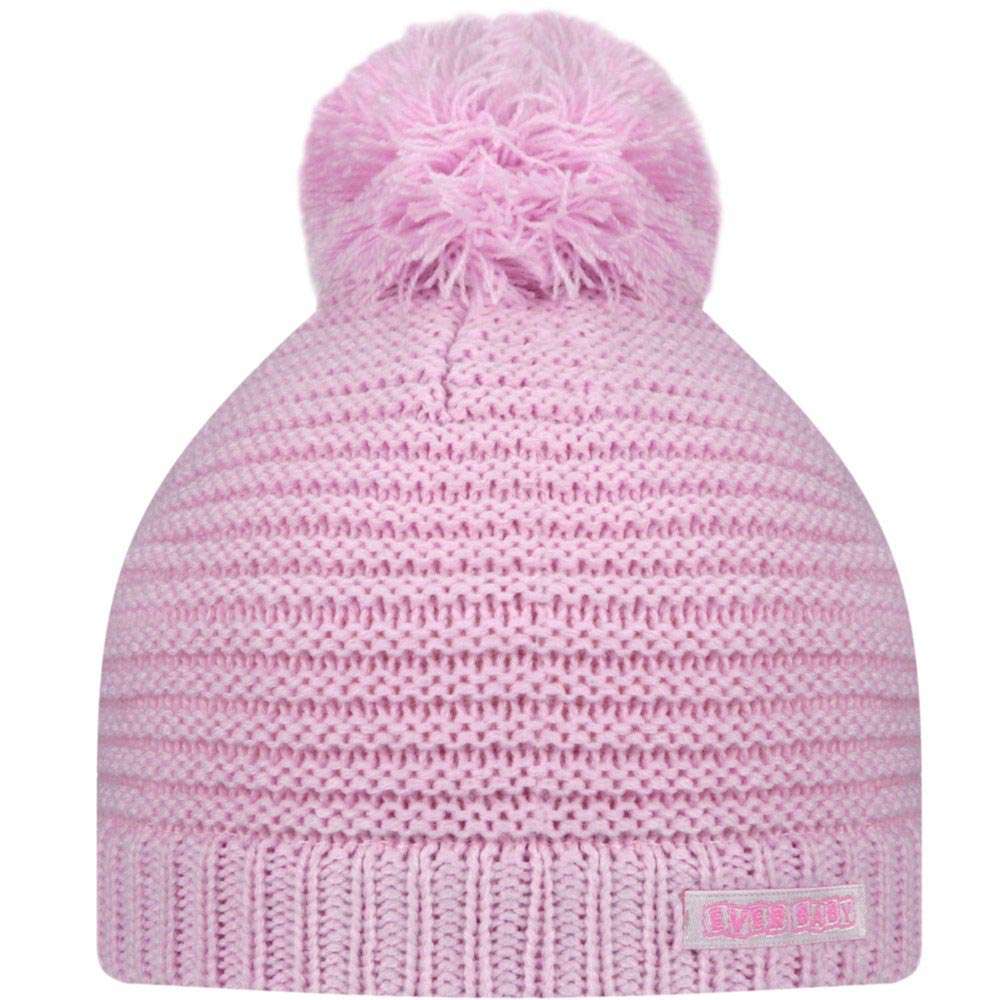 Touca Acrílica Bebê Menina Com Pompom - Everly