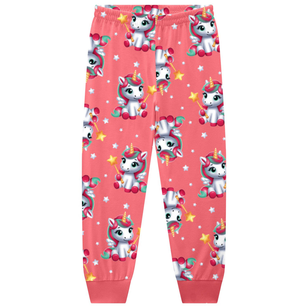 Pijama Moletom Peluciado Brilha no Escuro Unicórnio - Kyly