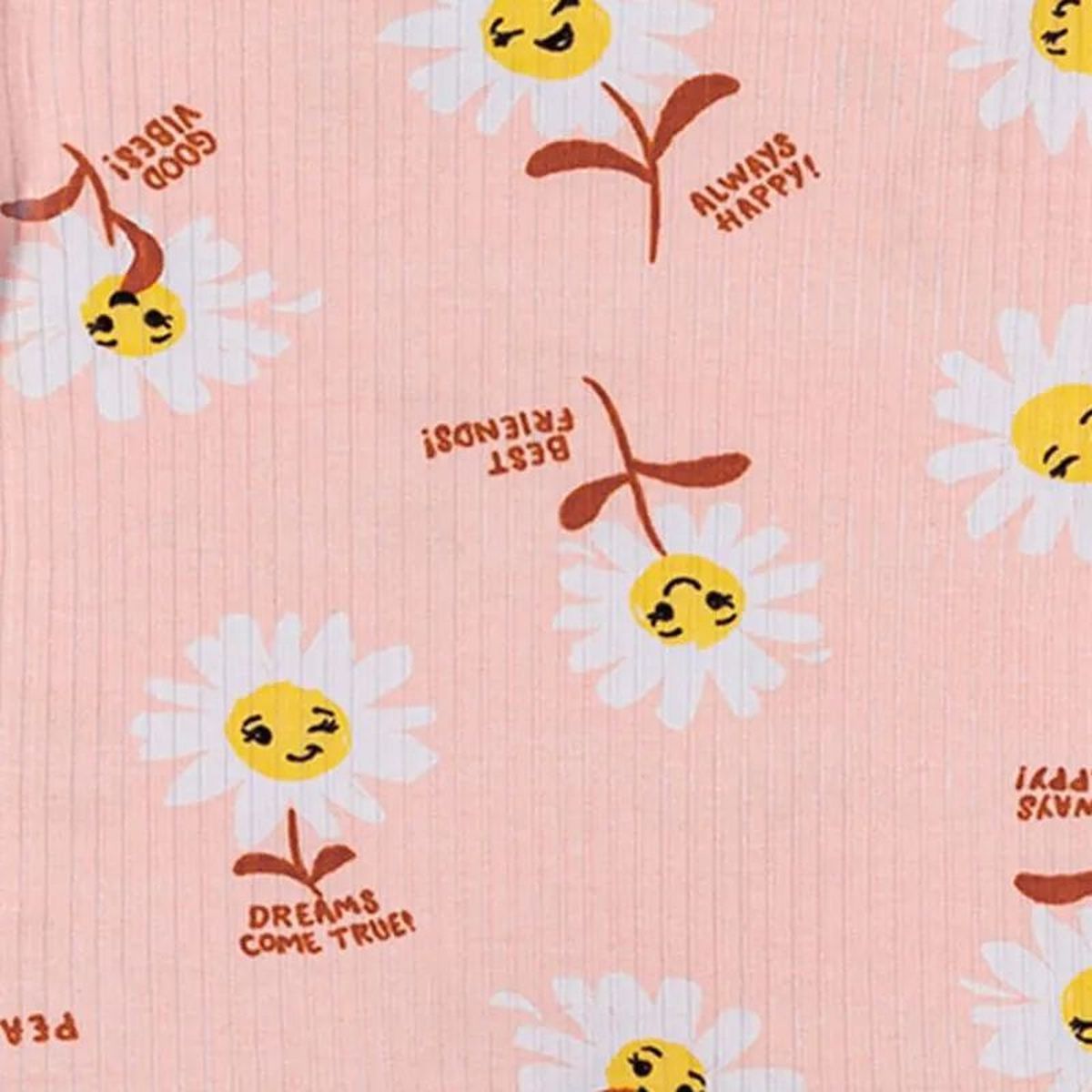 Vestido Canelado Bebê Menina Margaridas - Elian