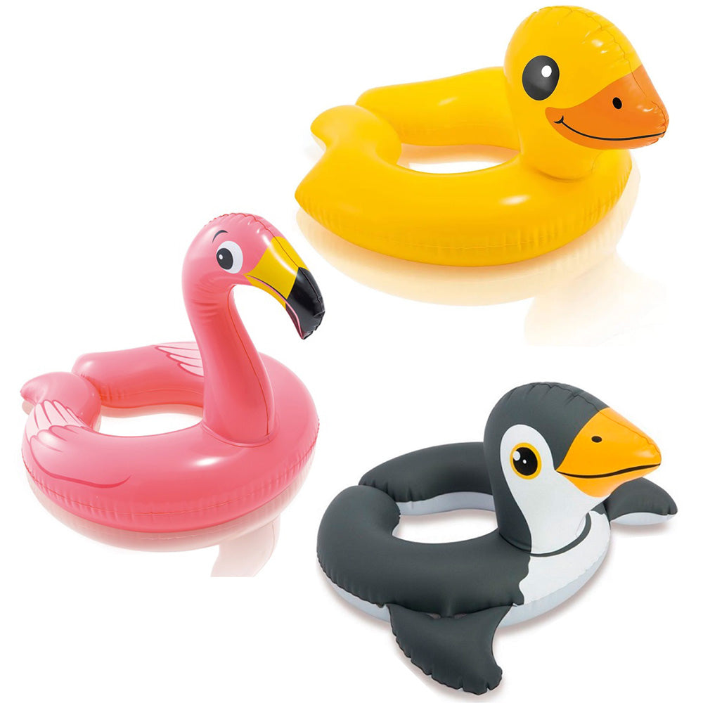 Boia Inflável Infantil Com Cabeça Zoo Média - Intex