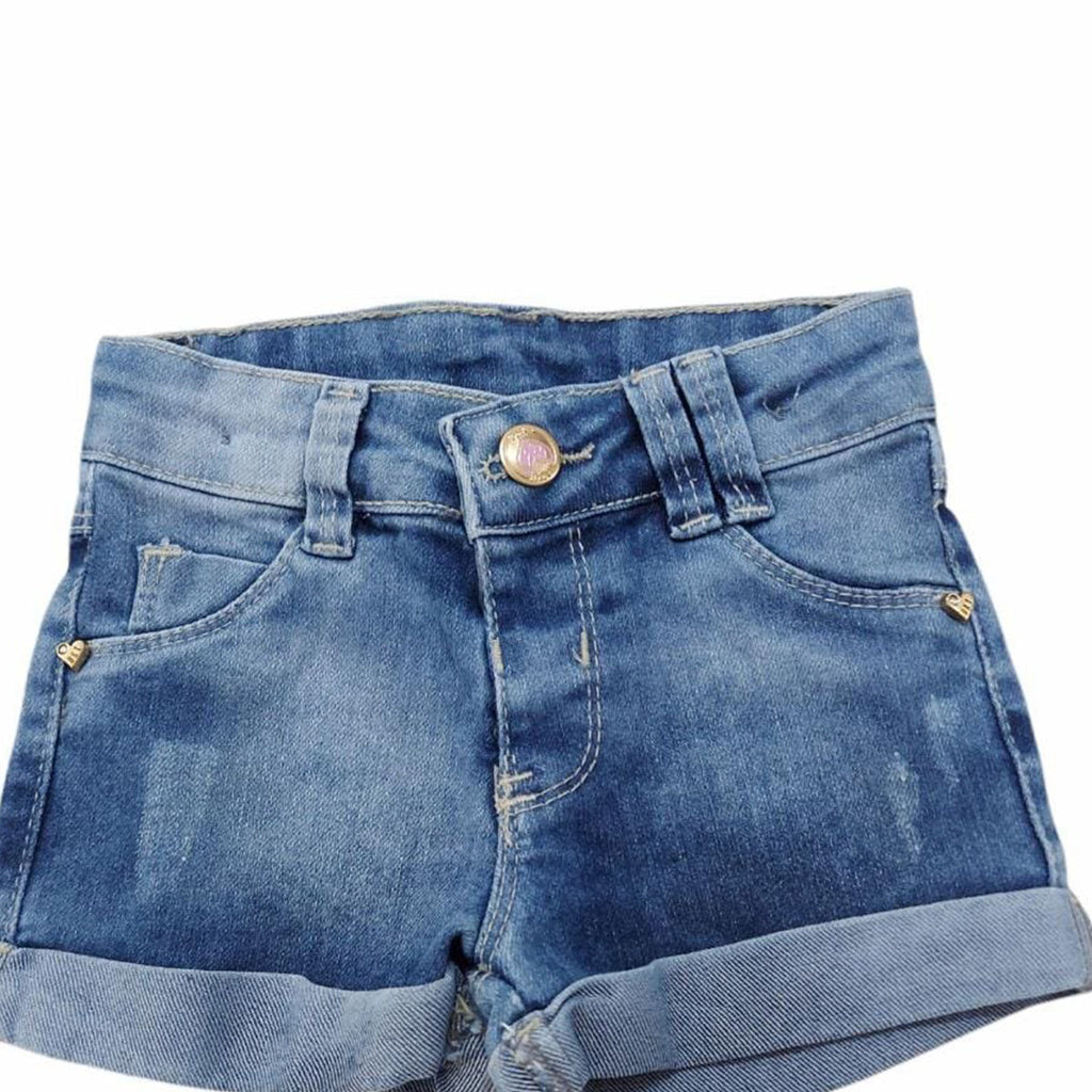 Short Jeans Menina C/ Elastano - Bracket Jeans